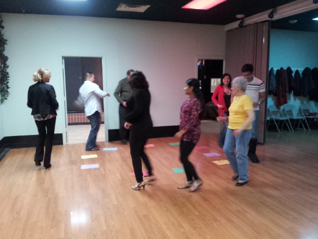 Students enjoying a dance activity