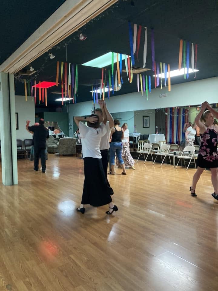 Students expressing themselves through dance at DanceFun
