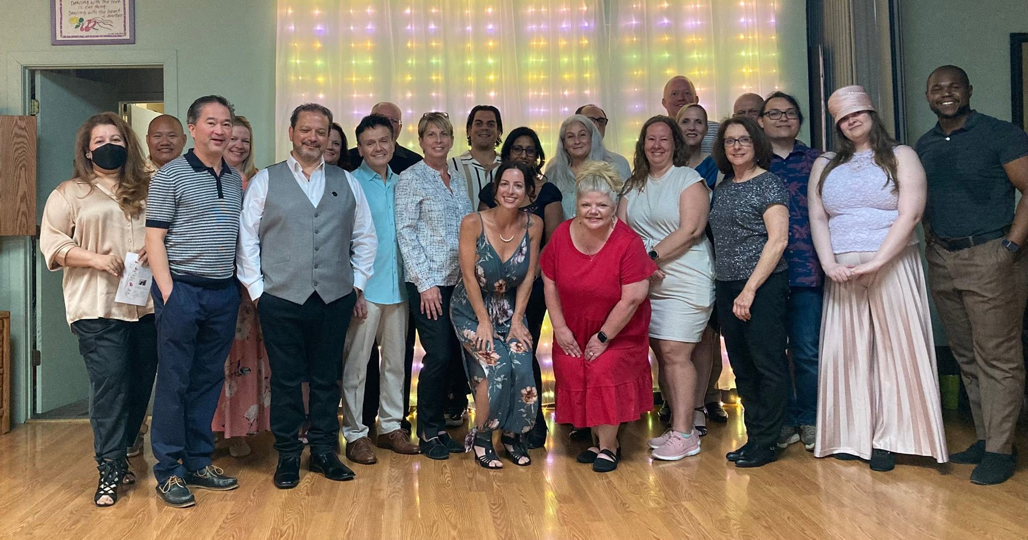 DanceFun students and instructors at a studio event